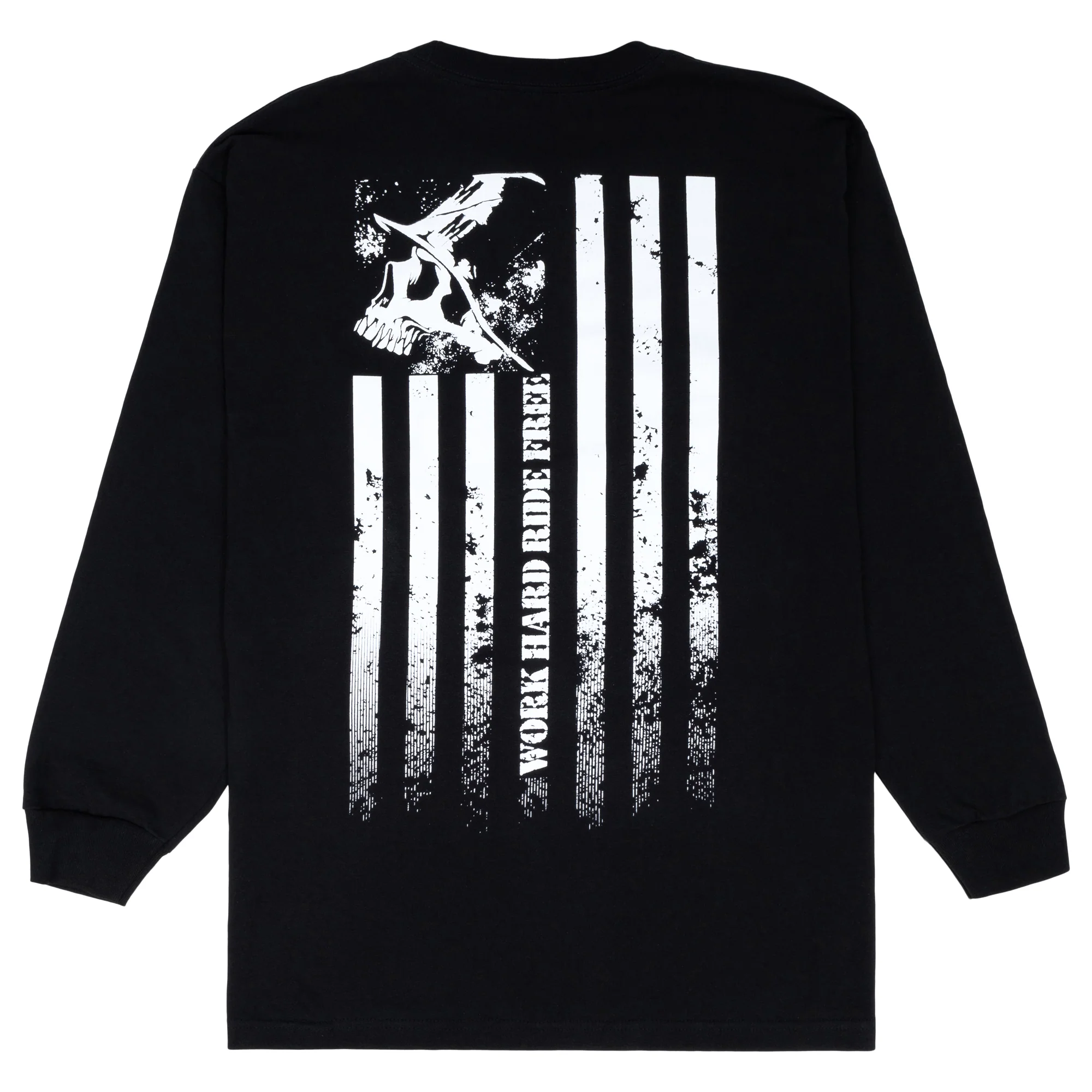 WORK HARD RIDE FREE LS TEE